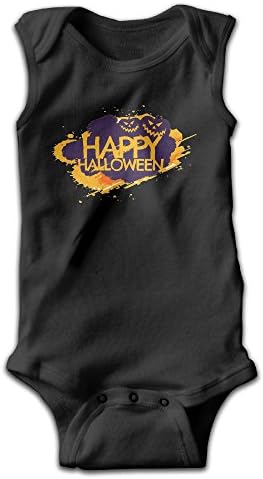 Happy Halloween Pumpkin Sleeveless Baby Romper Cotton Toddler Jumpsuit Playsuit Boys Girls Clothes