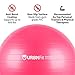 URBNFit Exercise Ball (Multiple Sizes) for Fitness, Stability, Balance & Yoga Ball - Workout Guide & Quick Pump Included - Anti Burst Professional Quality Design