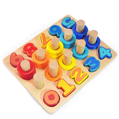 URBN-TOYS Assorted Color Wooden Number Counting Maths Toy for Toddler - Counting Teaching Tools for Kids, Calculation Toy, Educational Number Cool Math Game for Toys for Boys & Girls