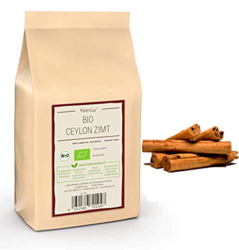 500g Bio Ceylon Zimt Stangen Ganz Ganze Ceylon Zimtstangen Sehr Geringer Cumarin Gehalt Und Ohne Zusatze Cinnamon Sticks In Biologisch Abbaubarer Verpackung Amazon De Lebensmittel Getranke