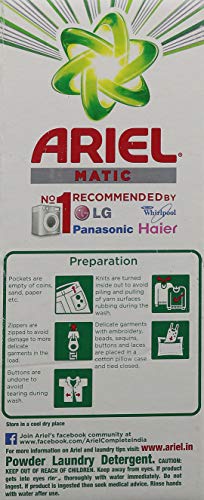 Ariel Matic Front Load Washing Detergent Powder - 1 kg photo 9