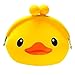 Gilroy Kawaii Cartoon Animal Silicone Jelly Coin Purse Mini Wallet (Duck )