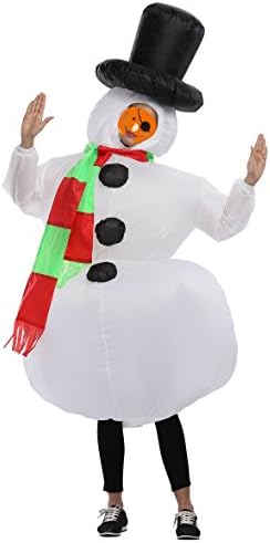 SASALO Unisex Adult Funny Inflatable Costume Halloween Fat Blow up Suit Party Outfit