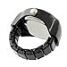 Youyoupifa Arabic Numbers Quartz Alloy Finger Ring Watch (White&Black)