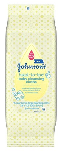 Johnsons Baby Head-To-Toe Cleansing Cloths (3 Pack)