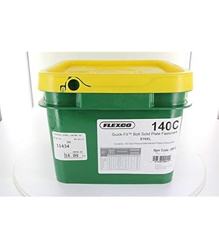 Flexco 190VPB Bolt Solid Plate Fastener Bucket, 20059 - MDS