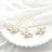 Aukmla Bride Wedding Hair Pins Flower Clips Bridal Hair Accessories Decorative for Women and Girls 3PCS (Gold)
