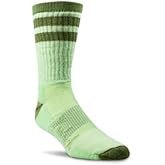 Woolrich Merino Wool Lightweight Hike Crew Socks (Olive Green, Large)