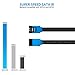 AVACON SATA III Cable, SATA III 3 Pack 6Gbps Straight HDD SDD Data Cable with Locking Latch 18 Inch for SATA HDD, SSD, CD Driver, CD Writer