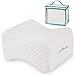 Abco Tech Memory Foam Knee Pillow for Side Sleepers– Back Pain, Pregnancy, Leg Pain, Hip Pain and Sciatica Relief - Leg Pillow Wedge with Washable Cover and Bag