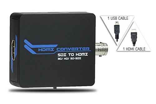 enKo SDI 3G-SDI HD-SDI to HDMI Video Converter Adapter HDTV 720p 1080p with Embedded SDI HD-SDI Audio