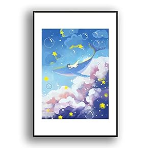 Framed for Living Room Bedroom Whale for