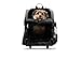 Furhaven Multipurpose Backpack Roller Pet Carrier - Black, One Size