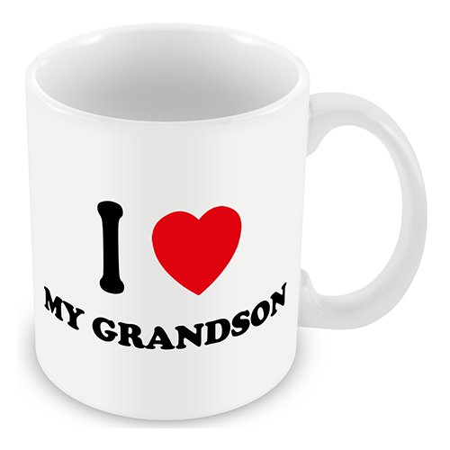 I Love My Grandson Mug / Cup (choose to personalise with any name