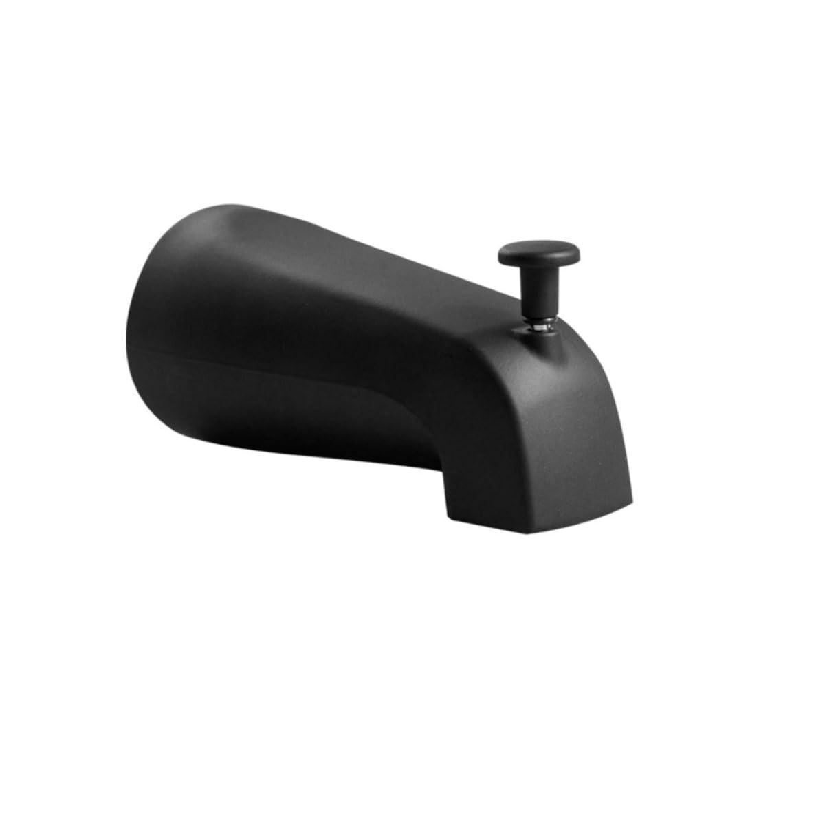 Bath Slip-On Diverter Tub Spout- Universal Fit Matte Black Bath Faucet Spout for Tubs | IPS Thread Anti-Leak Design, Corrosion-Resistant & Easy Installation (UK Standard)