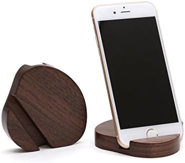 Artinova Wooden Holder Stand Mount for iPhone iPad and Other Cell Phone Tablet PC Cute Seashell Shape (Walnut Color) ARTA-0022