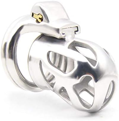 Bondage Masters Male Chastity Device, Max-Secure cage and Air Vents, Silver