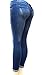 S-OK Juniors Womens Blue Skinny Denim Jeans Destroy Ripped Distressed Pants