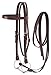 Tough 1 Western Leather Browband Draft Bridle, Dark Oil