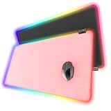 RGB Gaming Mouse Pad, YSAGi Large Led Desk Pad with