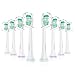 Replacement Toothbrush Heads, 8 Pack Sonic Care Brush Heads for Philips Sonicare HX6250 HX6211, Fit for Phillips DiamondClean, FlexCare, HealthyWhite, Plaque Control, Gum Health, EasyClean, Essence+