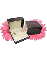 Aretes de pasador con diamante natural con corte princesa de oro 14 K(I, I1)