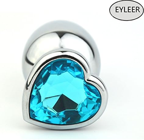 EYLEER Stainless Steel A-n-a-l Bu-tt Pl-ug,Beginners Toys A-n-a-l Trainer Toys for Couples(Assorted Color) (Medium Size(3.35"x1.3"))