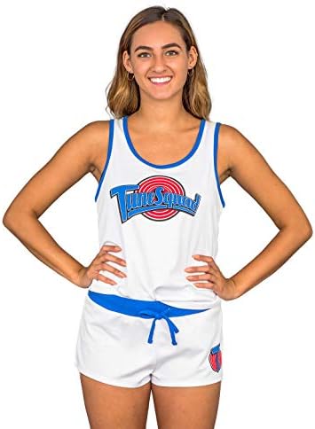 tune squad jersey dress Amazon.com: Underboss Tune Squad Varsity Halloween Costume Pajamas Shorts  and Tank Top - Personalized - X-Small