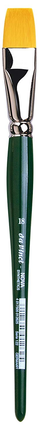 Da Vinci NOVA - Series 122 - Synthetic Fiber Brush, School and Hobby line - Size 18