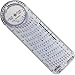 Safe-T 46110 mmArc Protractor Compass Plus, 15.8 cm Long, Clear Plastic with Bluish Hue, Semicircular Side, Rotating Disc Inset on Edge, Direct View of Vertex Points