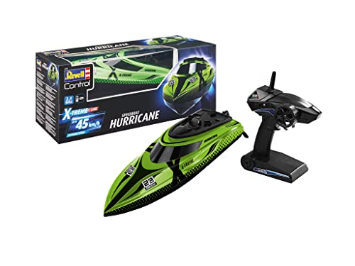 Revell Control- Revell Control-24139-Speedboat radiocommandé Rapide Hurricane à Batteries-télécommandé et performant Bateau, 24139