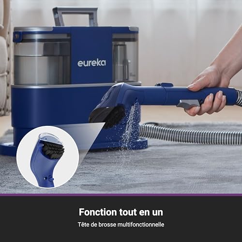 NEY100 Nettoyeur Canapé Tissu 12500Pa,Aspirateur Nettoyeur de Tapis pour canapé, Tapis, Rembourrage, Voiture,Shampouineuse avec Réservoir d'Eau de 1,5 Litre et Détergent de 450 ml