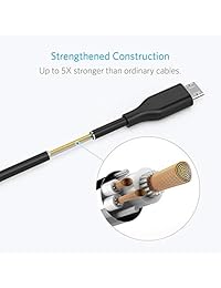 Anker [4-Pack] Powerline (1FT)   Cable de carga micro USB para Samsung, Nexus, LG, Smartphones Android y más (Negro)