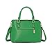 OURBAG Women Leather Handbags Fashion Top Handle Bag Cross body Shoulder Bag for Ladies Green Medium