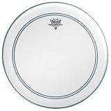 Remo P31124-C2 Coated Powerstroke 3 Bass Drum Head (24-Inch) - White Falam Patch