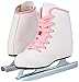 American Athletic Shoe Girl's Little Rocket Double Runner Ice Skates, White, 13