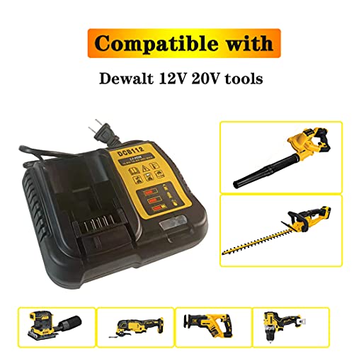ANOPIW Replacement of Dewalt 20v battery charger DCB112 Compatible