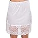 kathy ireland Womens Silky Soft Lace Hem Half Slip White Medium