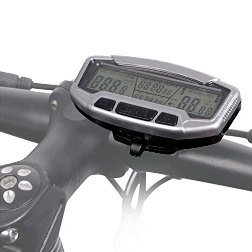 Wired Bike Computer,23-in-1 Bicycle Speedometer Stopwatch Bicycle Odometer LCD Back-Light Motion Sensor Bicycle Speedometer Bike Odometer Cycle Computer Mountain Bike Speedometer Bicycle Computer