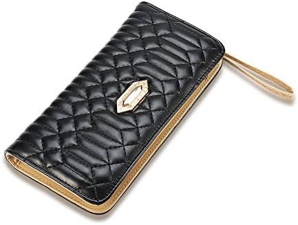 Jopchunm Leather Card Holder Organizer Purse Clutch Long Wallet for Women