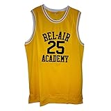 MOLPE Banks #25 Bel Air Yellow Basketball Jersey S-XXXL