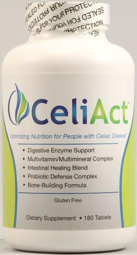 CeliAct Optimizing Nutrition for People with Celiac Disease -- 180 Tablets - 3PC