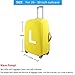 FOR U DESIGNS 26-30 Inch Black Classic Flag Polyester Elastic Luggage Cover with Zipper