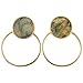 SUNYIK Gemstone Stud Earrings for Women,Ear Jacket,Geometric Shapes,One Earring for 2 Way Wear