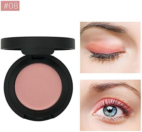 Single Eyeshadow Matte Eyeshadow Palette,High Pigmented,Pumkin Orange pink Peach Dream Palette,Matte Pearl Light Eye Shadow Powder,Shiny & Smoky Natrual Make up Eye shadow (H)