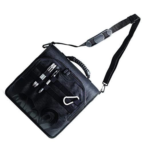 Gearilla Large 3 Ring Binder with Zipper 3" Blacked Out, ORing, Ultra Rugged and Durable