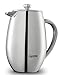 Quiseen Double Wall Stainless Steel French Press Coffee Maker, 1 Liter - 34-Ounce (8 4oz Cups)