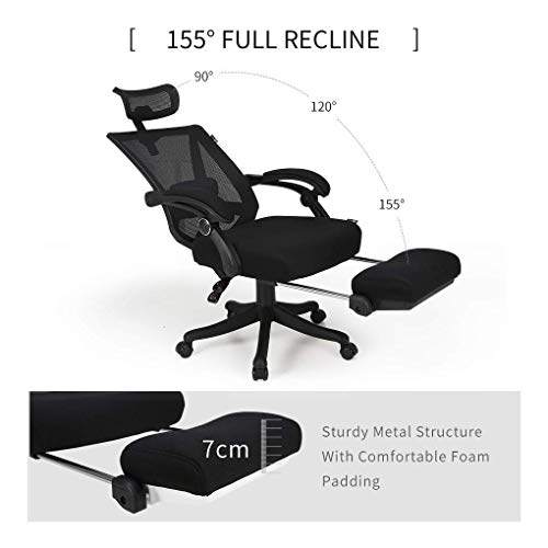 Hbada Reclining Office Desk Chair Adjustable High Back Ergonomic Mesh