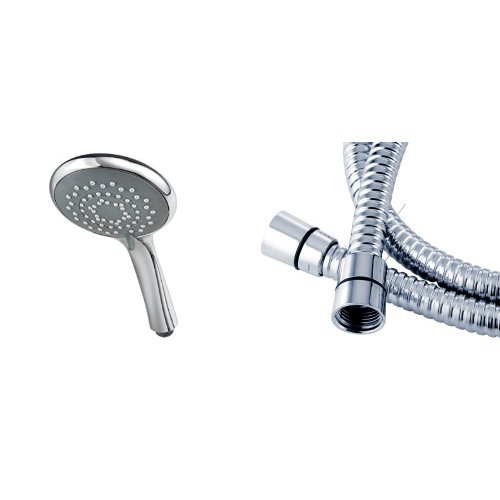 Triton 5 Position Shower Head- Chrome with Triton 1.75m Shower Hose - Chrome