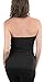 ToBeInStyle Women's Strapless Tube Tops with Built-in Shelf Bra - Black - S